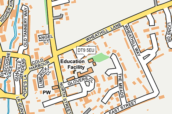 DT9 5EU map - OS OpenMap – Local (Ordnance Survey)