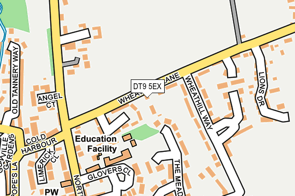 DT9 5EX map - OS OpenMap – Local (Ordnance Survey)