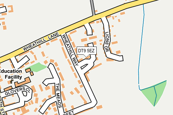 DT9 5EZ map - OS OpenMap – Local (Ordnance Survey)
