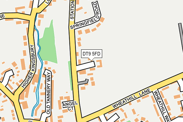 DT9 5FD map - OS OpenMap – Local (Ordnance Survey)