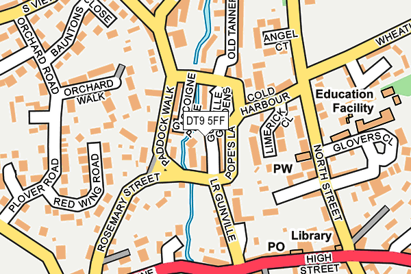 DT9 5FF map - OS OpenMap – Local (Ordnance Survey)