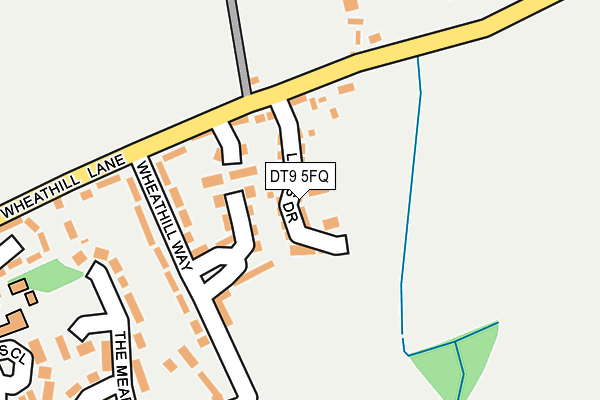 DT9 5FQ map - OS OpenMap – Local (Ordnance Survey)