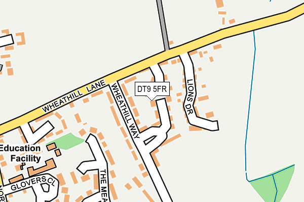 DT9 5FR map - OS OpenMap – Local (Ordnance Survey)