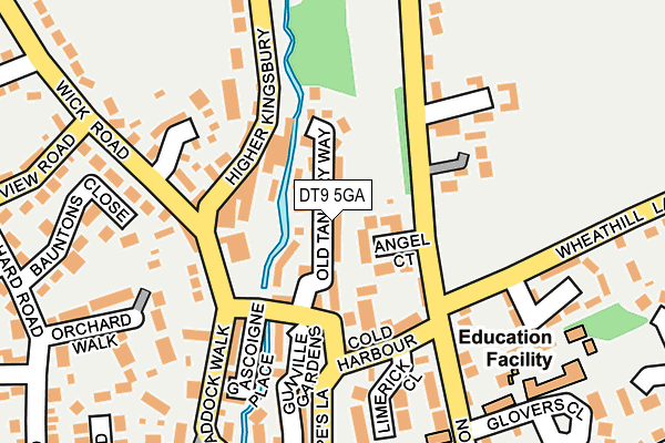 DT9 5GA map - OS OpenMap – Local (Ordnance Survey)