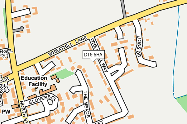 DT9 5HA map - OS OpenMap – Local (Ordnance Survey)