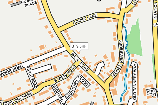 DT9 5HF map - OS OpenMap – Local (Ordnance Survey)