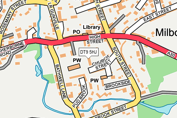 DT9 5HJ map - OS OpenMap – Local (Ordnance Survey)