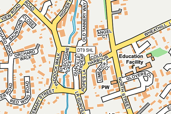 DT9 5HL map - OS OpenMap – Local (Ordnance Survey)