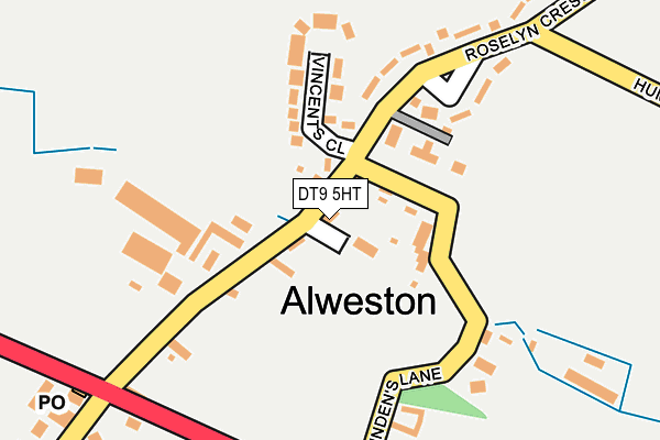 DT9 5HT map - OS OpenMap – Local (Ordnance Survey)