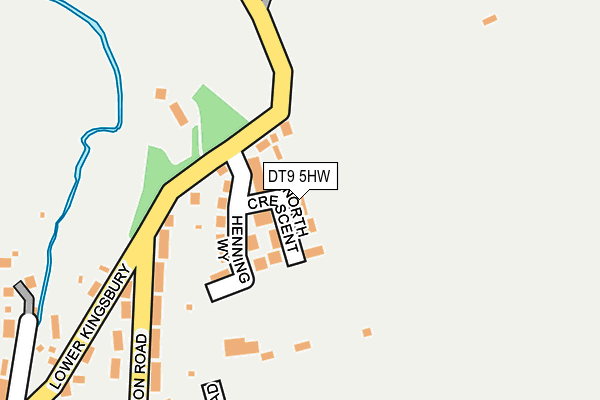 DT9 5HW map - OS OpenMap – Local (Ordnance Survey)