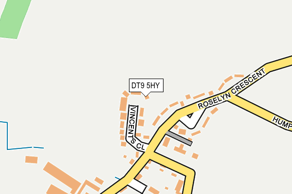 DT9 5HY map - OS OpenMap – Local (Ordnance Survey)