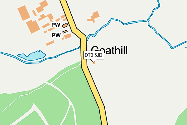 DT9 5JD map - OS OpenMap – Local (Ordnance Survey)