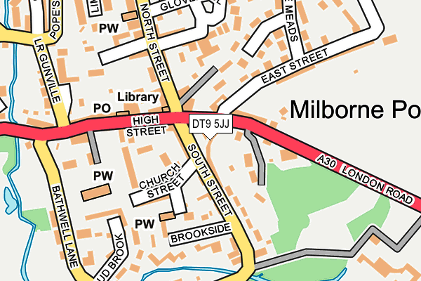 DT9 5JJ map - OS OpenMap – Local (Ordnance Survey)