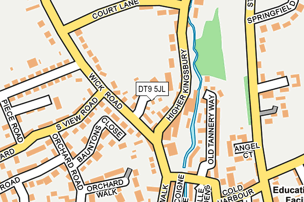 DT9 5JL map - OS OpenMap – Local (Ordnance Survey)