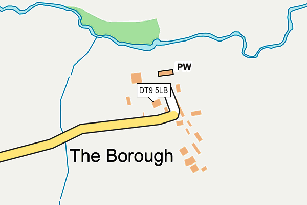 DT9 5LB map - OS OpenMap – Local (Ordnance Survey)