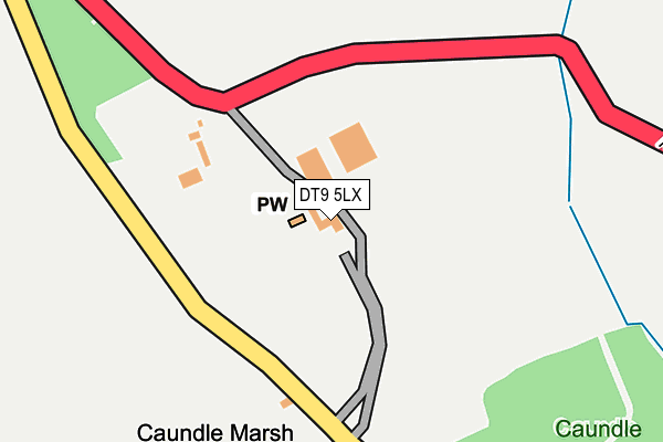 DT9 5LX map - OS OpenMap – Local (Ordnance Survey)