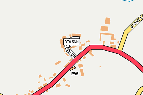 DT9 5NN map - OS OpenMap – Local (Ordnance Survey)