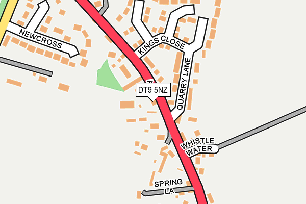 DT9 5NZ map - OS OpenMap – Local (Ordnance Survey)