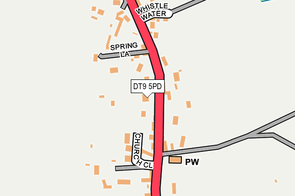 DT9 5PD map - OS OpenMap – Local (Ordnance Survey)
