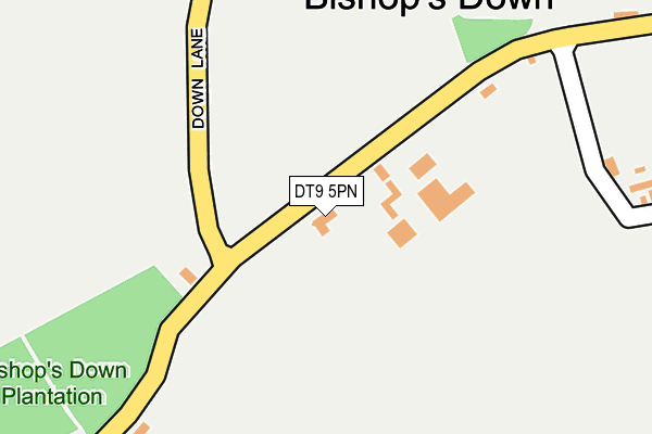 DT9 5PN map - OS OpenMap – Local (Ordnance Survey)