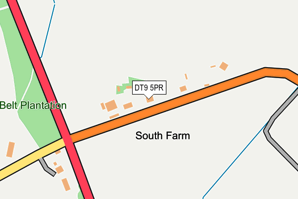 DT9 5PR map - OS OpenMap – Local (Ordnance Survey)