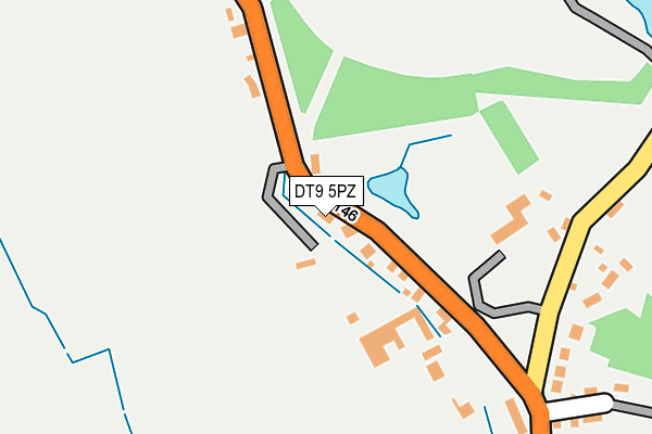 DT9 5PZ map - OS OpenMap – Local (Ordnance Survey)