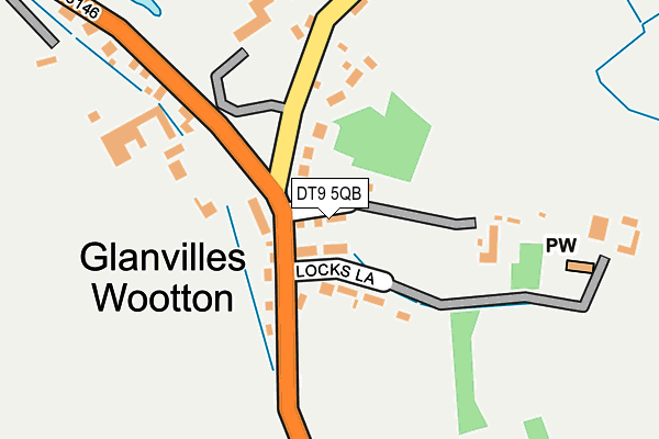 DT9 5QB map - OS OpenMap – Local (Ordnance Survey)