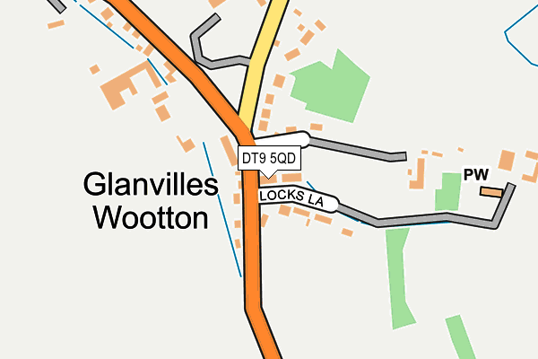 DT9 5QD map - OS OpenMap – Local (Ordnance Survey)