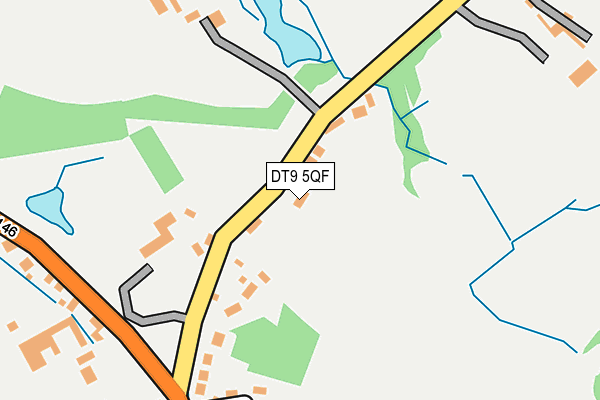 DT9 5QF map - OS OpenMap – Local (Ordnance Survey)