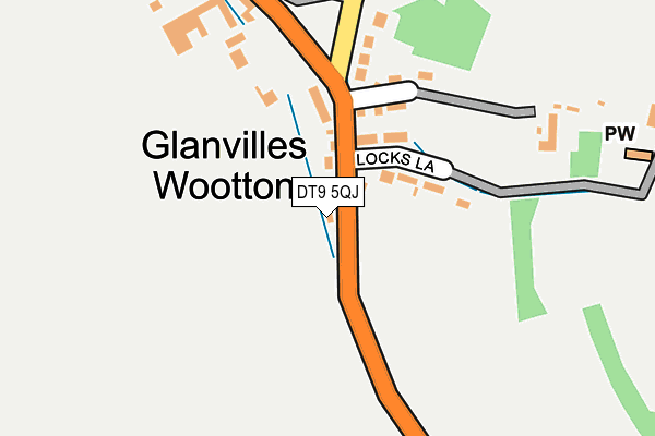 DT9 5QJ map - OS OpenMap – Local (Ordnance Survey)