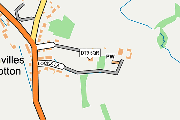 DT9 5QR map - OS OpenMap – Local (Ordnance Survey)