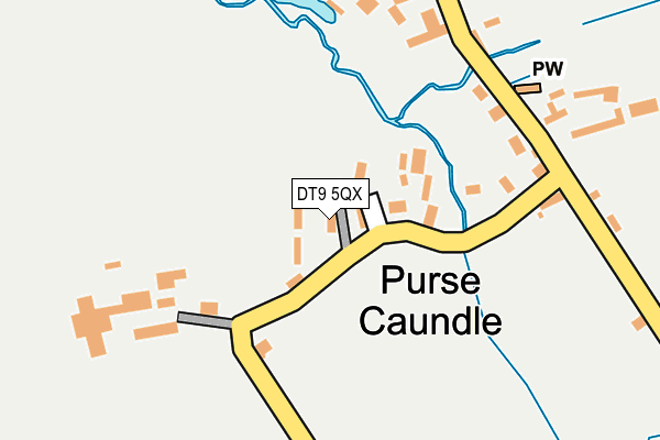 DT9 5QX map - OS OpenMap – Local (Ordnance Survey)