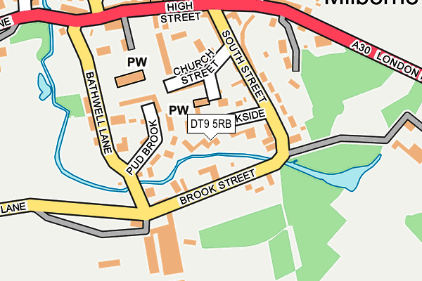 DT9 5RB map - OS OpenMap – Local (Ordnance Survey)