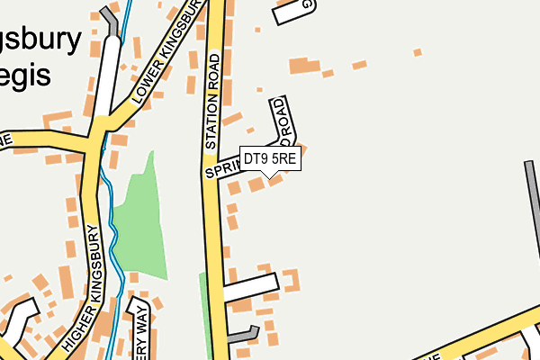 DT9 5RE map - OS OpenMap – Local (Ordnance Survey)