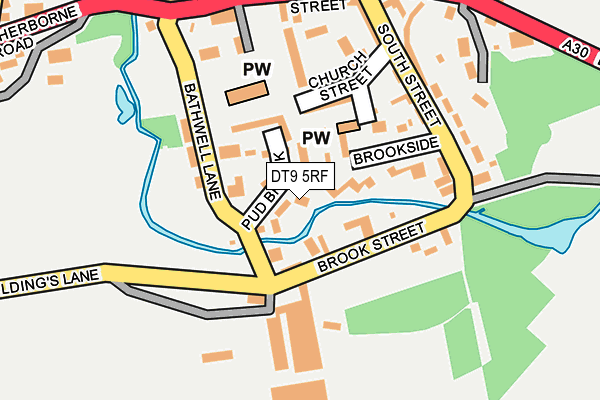 DT9 5RF map - OS OpenMap – Local (Ordnance Survey)