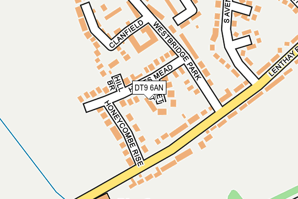 DT9 6AN map - OS OpenMap – Local (Ordnance Survey)