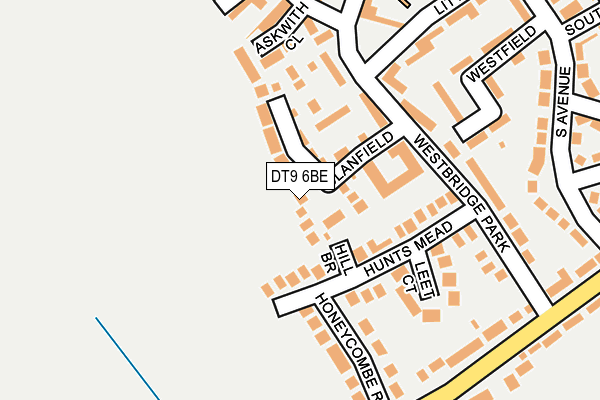 DT9 6BE map - OS OpenMap – Local (Ordnance Survey)