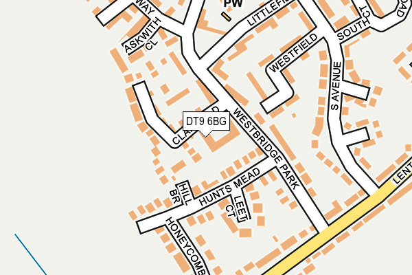 DT9 6BG map - OS OpenMap – Local (Ordnance Survey)