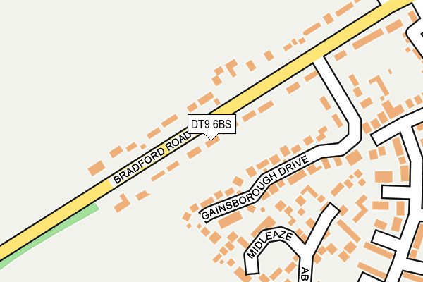 DT9 6BS map - OS OpenMap – Local (Ordnance Survey)