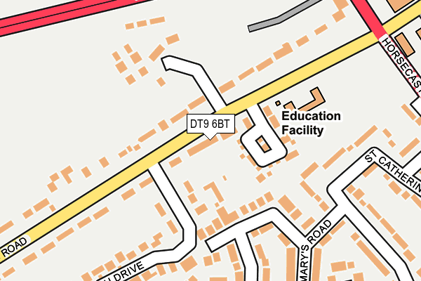 DT9 6BT map - OS OpenMap – Local (Ordnance Survey)