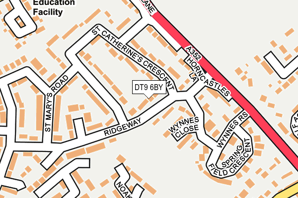 DT9 6BY map - OS OpenMap – Local (Ordnance Survey)