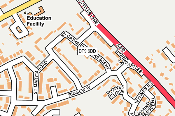DT9 6DD map - OS OpenMap – Local (Ordnance Survey)