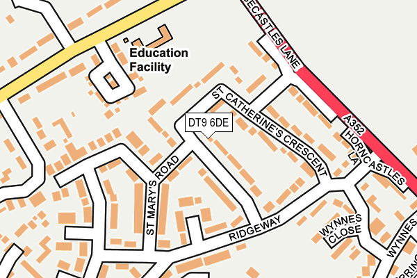 DT9 6DE map - OS OpenMap – Local (Ordnance Survey)