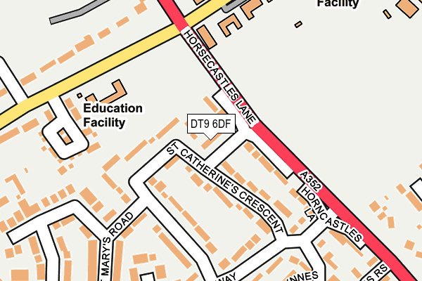 DT9 6DF map - OS OpenMap – Local (Ordnance Survey)