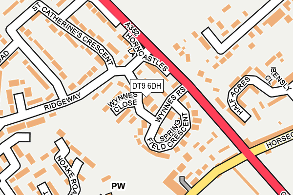 DT9 6DH map - OS OpenMap – Local (Ordnance Survey)