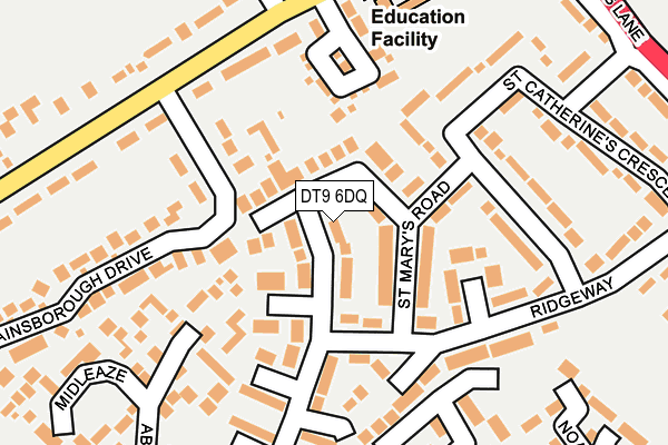 DT9 6DQ map - OS OpenMap – Local (Ordnance Survey)