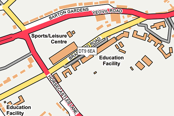 DT9 6EA map - OS OpenMap – Local (Ordnance Survey)