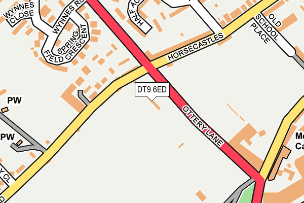 DT9 6ED map - OS OpenMap – Local (Ordnance Survey)