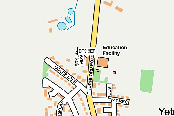 DT9 6EF map - OS OpenMap – Local (Ordnance Survey)