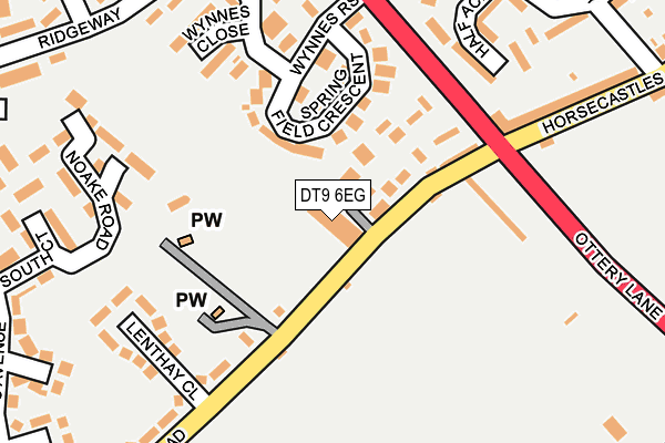 DT9 6EG map - OS OpenMap – Local (Ordnance Survey)